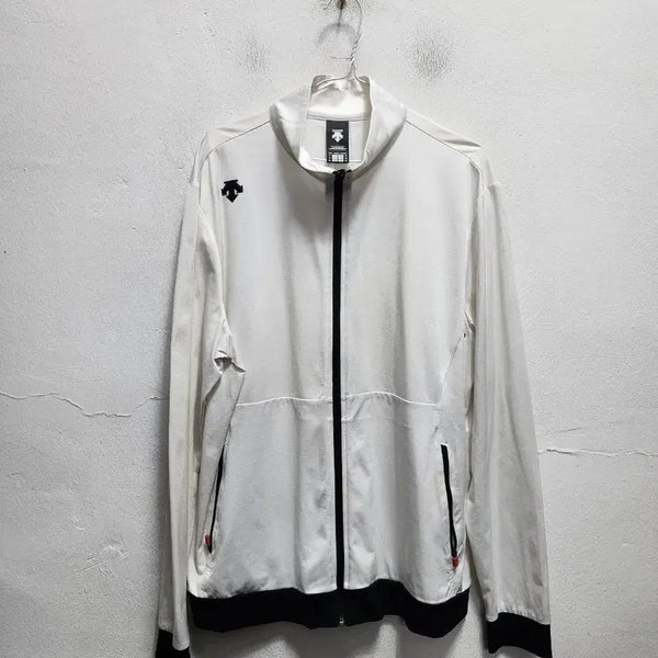 [BUNJANG] Descente Functional White Zip-up (Size 105) / 데상트 기능성 화이트 집업