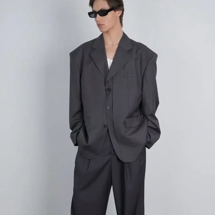 [BUNJANG] VEILED 24F/W Grey Blazer Setup / 2사이즈) VEIYD 24F/W 그레이 블레이저 셋업