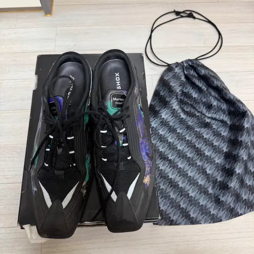 [BUNJANG] Nike Martine Rose Shox MR4 Black Multi / 나이키 마틴로즈 샥스 MR4 블랙 멀티