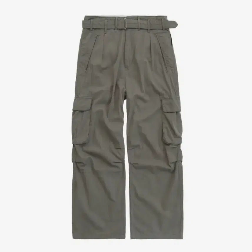 [BUNJANG] Politeru Belted Cargo Pants Olive Grey / [3]폴리테루 벨티드카고 올리브그레이