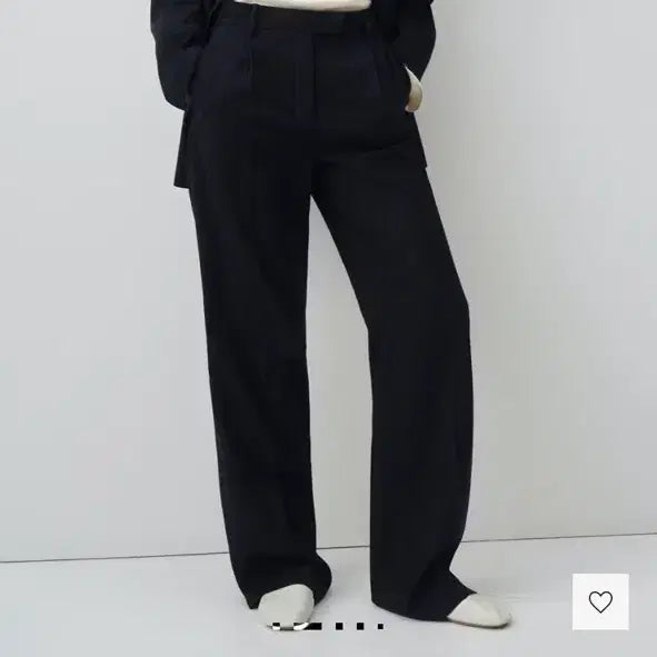 [BUNJANG] Mango Women's Wool Blend Striped Trousers - Size 36 / 망고 여성 울혼방 바지 핀턱 스트라이프 36사이즈