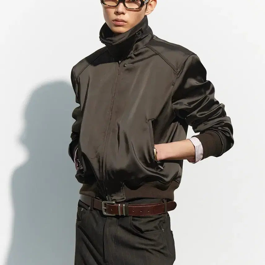 [BUNJANG] Allenne Satin Blouson Size 2 / 알렌느 새틴 블루종 2사이즈