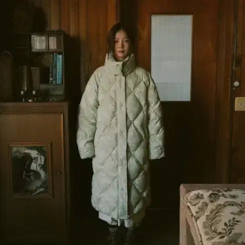 [BUNJANG] TOMBOLINI Adult Effet Down Padding Coat Light Mint / 탐베레 어덜트 에페 다운 패딩코트