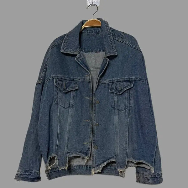 [BUNJANG] Distressed Denim Jacket / 데미지 데님 자켓