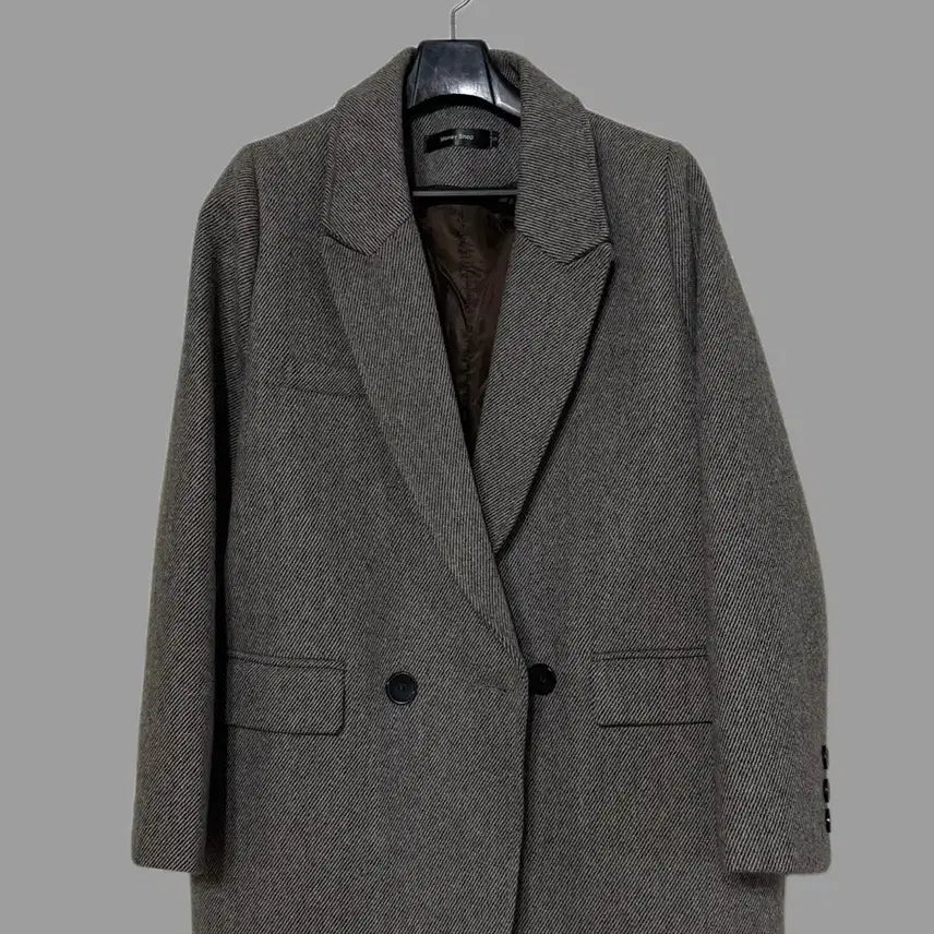 [BUNJANG] Herringbone Double-Button Blazer Jacket / 헤링본 더블 버튼 블레이저 자켓