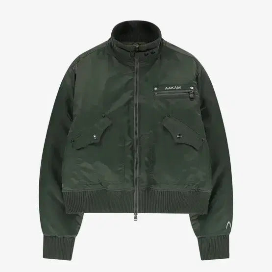 [BUNJANG] High-Neck Bomber Jacket (Khaki) / High-Neck Bomber Jacket (Khaki)