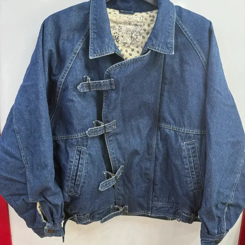 [BUNJANG] Indiatxt Fireman Denim Jacket / 90~00년 인더애틱 파이어맨 청자켓