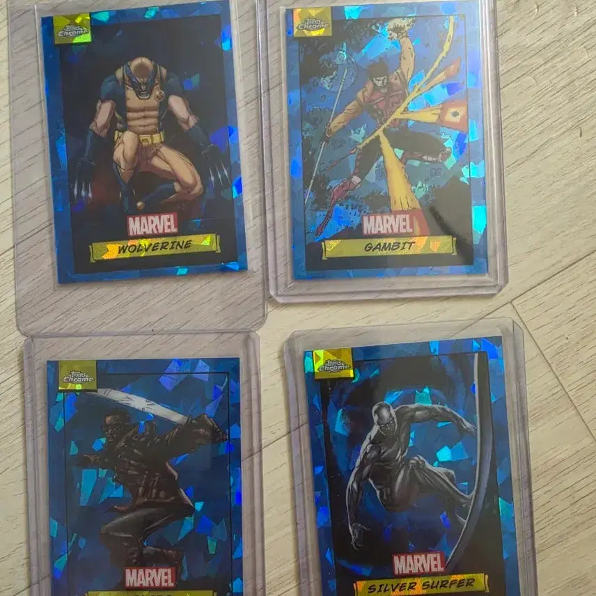 [BUNJANG] Marvel Sapphire Cards Wolverine Gambit Blade Silver Surfer / 마블 사파이어 카드 울버린 갬빗 블레이드 실버서퍼