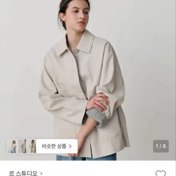 [BUNJANG] L'STUDIO Half Utility Shirt Jacket Leather Jacket / 르스튜디오 - HALF UTILITY SHIRT JACKET 레더자켓