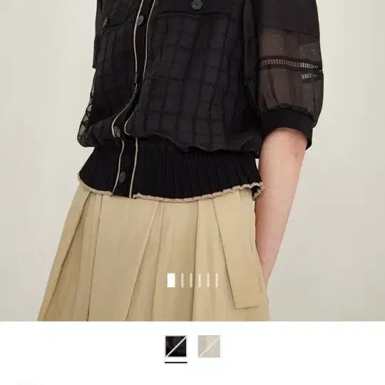 [BUNJANG] SJSJ Knitting Block Check Top / SJSJ 니팅 블록 체크 탑