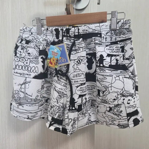 [BUNJANG] Pooh Pattern Shorts / 푸우반바지