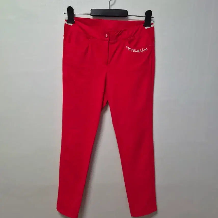[BUNJANG] Castelbajac Women's Golf Pants Red Spring/Fall Size 28 / 까스텔바작 여성 골프 바지 레드 봄가을 28