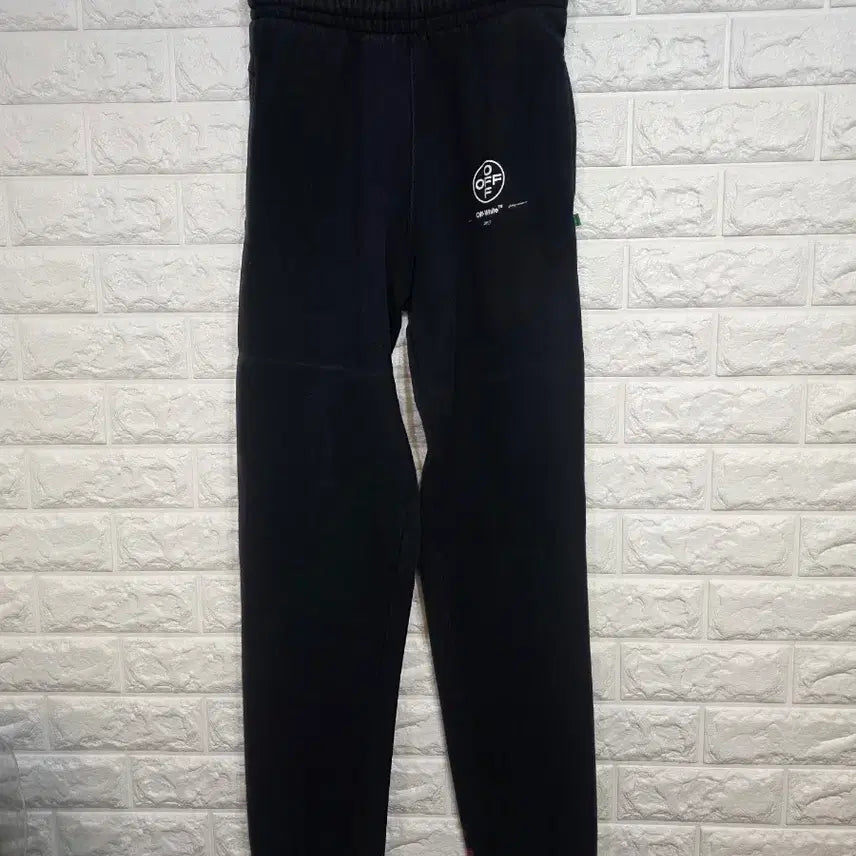 [BUNJANG] Off-White Black Cotton Pants / 오프화이트 바지 블랙