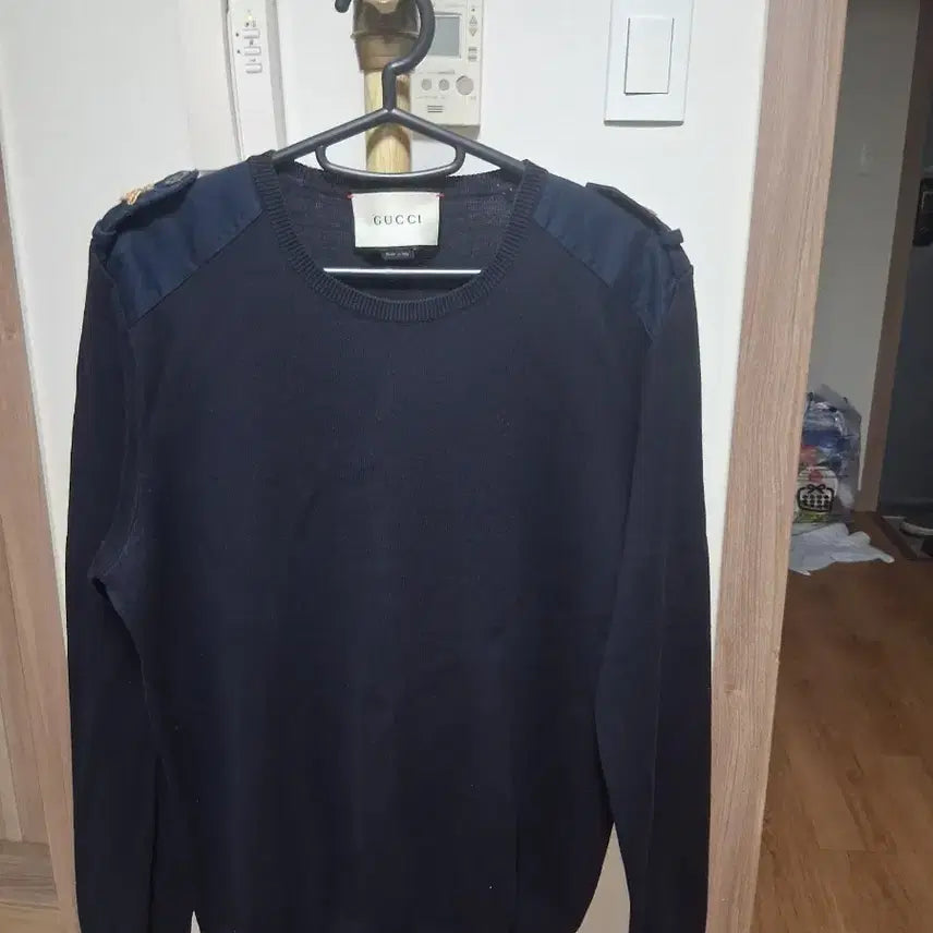 [BUNJANG] Gucci Navy Knit Bee Embroidery / 구찌니트