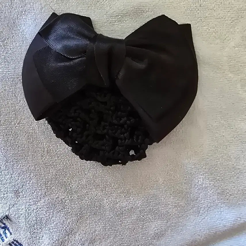 [BUNJANG] Ribbon Hairnet Black / 리본 헤어망 검정