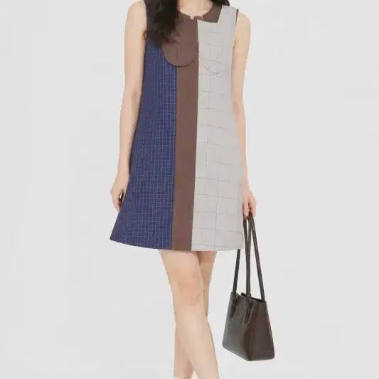 [BUNJANG] BETTYBERRY Multi-Pattern Sleeveless Dress / 여F/베티베르 멀티 패턴 민소매 원피스