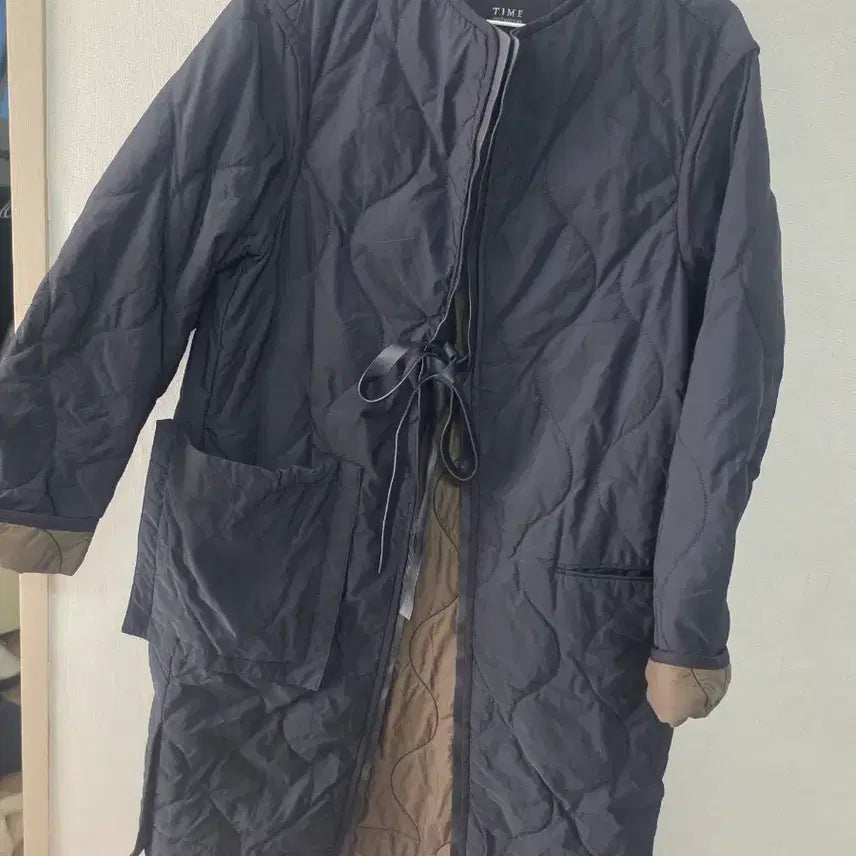 [BUNJANG] Time Quilting Long Coat / 타임 퀼팅 롱 코트