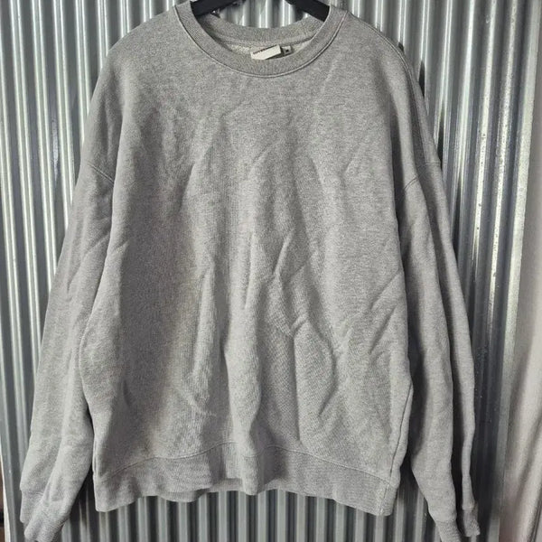 [BUNJANG] Soverment Men's Sweatshirt Grey M / M 소버먼트 남성 맨투맨 그레이