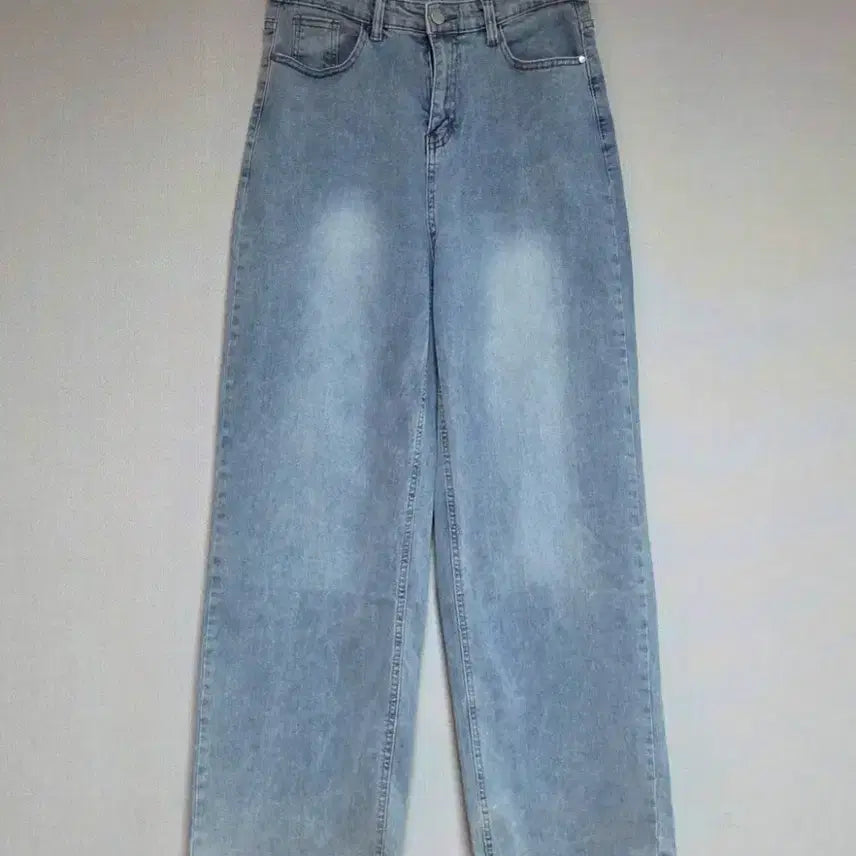 [BUNJANG] Light Wash Wide Leg Denim Pants / 연청 와이드 데님 팬츠