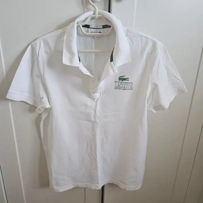 [BUNJANG] Lacoste White Polo Shirt M / 라코스테 화이트 카라티M