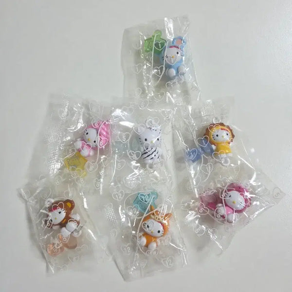 [BUNJANG] Classic Kitty Zodiac Animal Figurine Strap / 세트)고전키티 줄줄이 스트랩 십이지신 피규어 스트랩 고전키티 동물