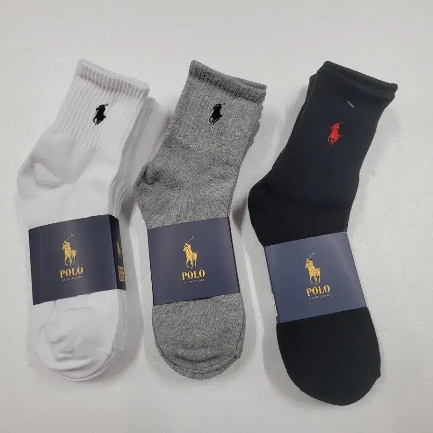[BUNJANG] Polo Socks 4-Pair Bundle / 폴로 양말 4켤레 1묶음