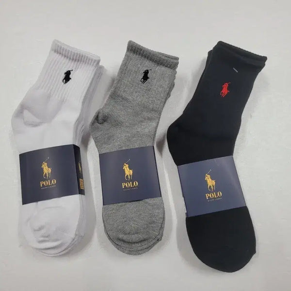[BUNJANG] Polo Socks 4-Pair Bundle / 폴로 양말 4켤레 1묶음