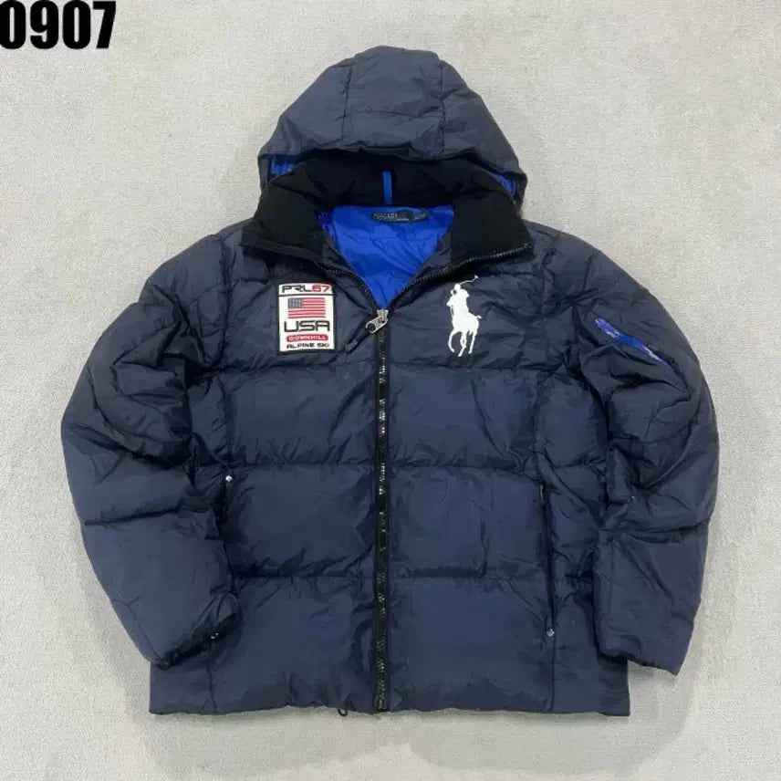 [BUNJANG] Polo Ralph Lauren Puffer Down Jacket Navy L / 폴로 랄프로렌 푸퍼 패딩 자켓 네이비 L