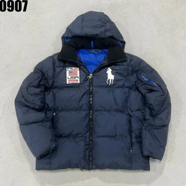 [BUNJANG] Polo Ralph Lauren Puffer Down Jacket Navy L / 폴로 랄프로렌 푸퍼 패딩 자켓 네이비 L