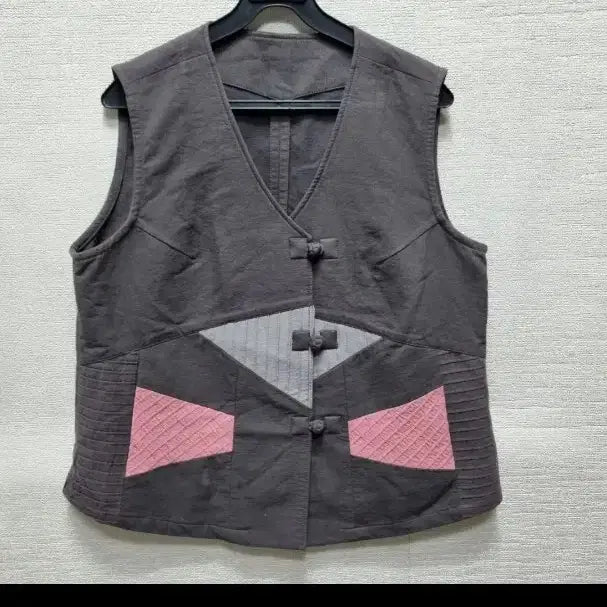 [BUNJANG] Patchwork Design Casual Hanbok Vest / w263 생활한복 조끼
