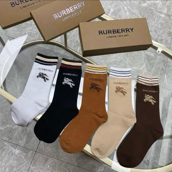 [BUNJANG] Burberry 5-Pair Sock Set / 버버리 양말  2세트