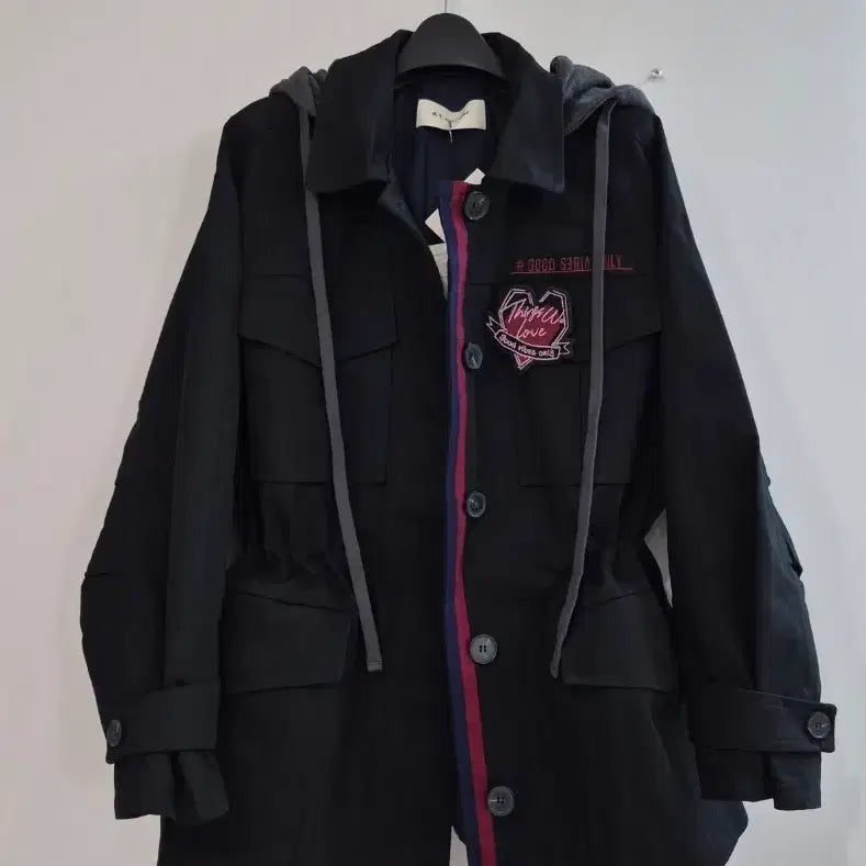 [BUNJANG] a.t.corner Detachable Hood Patch Field Jacket / 새상품)앳코너(a.t.corner) 탈부착 후드 와펜 야상 자켓
