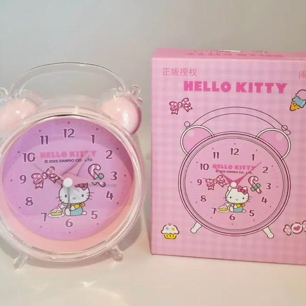[BUNJANG] Hello Kitty Desk Clock Pink / 헬로키티 탁상 시계 새상품 (저소음+뮤직알람)