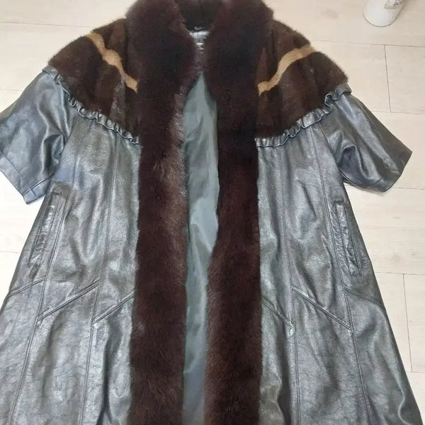 [BUNJANG] Mink Leather Coat / 밍크양가죽  코트