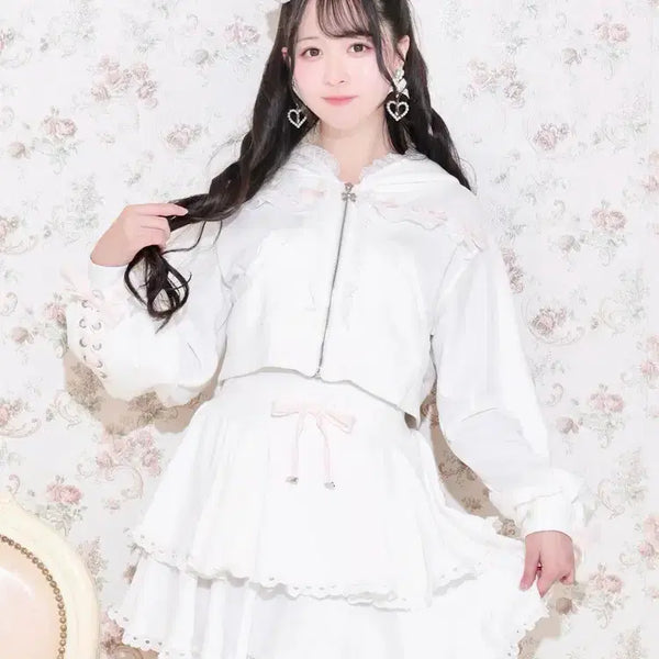 [BUNJANG] NOEMIE Meni Ribbon Spindle Parka Setup / 노에미 NOEMIE 메니 리본 스핀들 파카 셋업