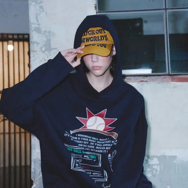 [BUNJANG] Problemallways Watch Out Cotton Ball Cap Yellow / 프로블럼올웨이즈 와치아웃 볼캡
