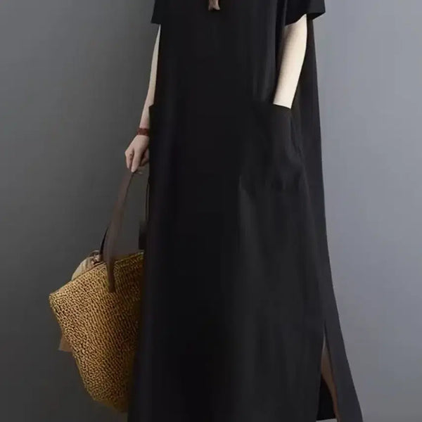[BUNJANG] Black Maxi Long Dress / 블랙 맥시 원피스 롱 원피스