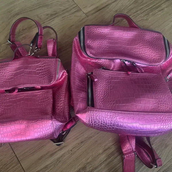 [BUNJANG] Brass Party Backpack Bundle Set (Pink) / 새 싱품 브라스파티 백팩 2개 일괄