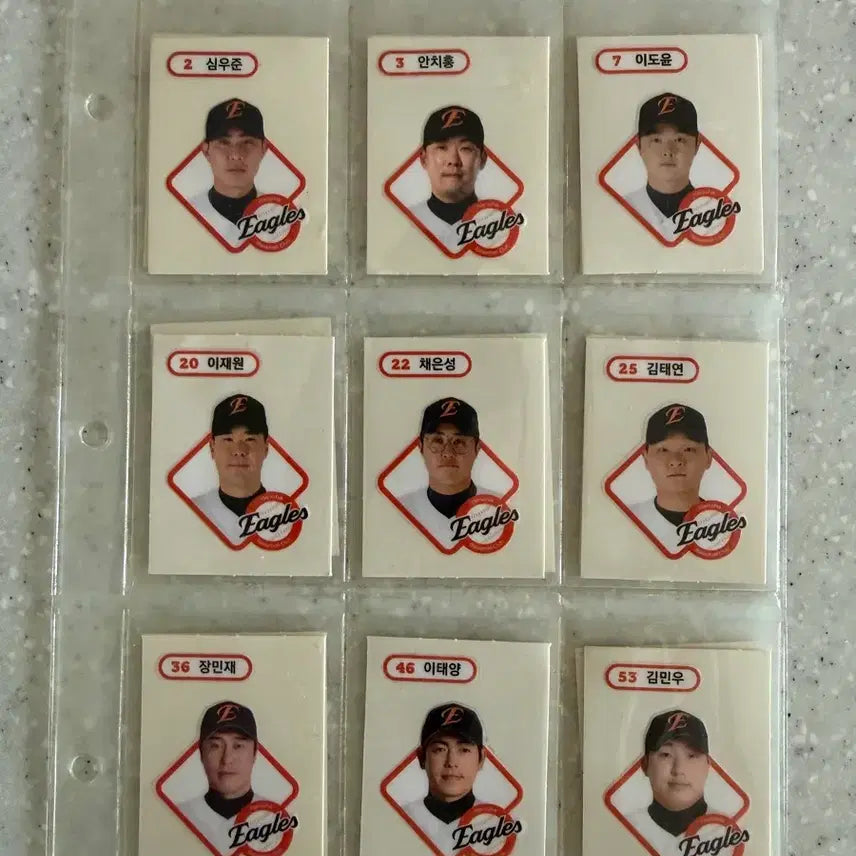 [BUNJANG] Hanwha Eagles KBO Sticker Set / 한화 이글스 KBO 띠부실 판매합니다