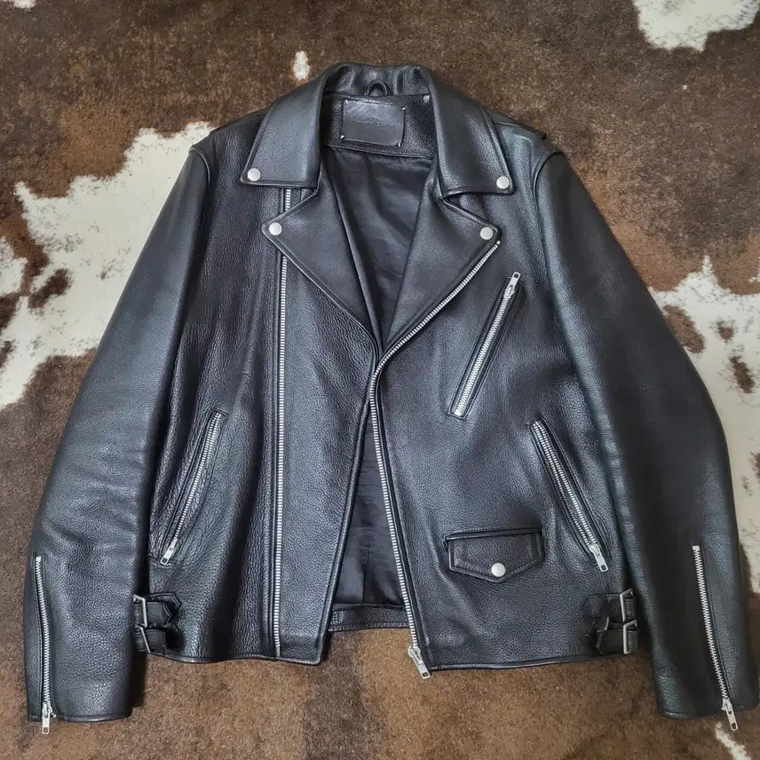 [BUNJANG] vivastudio Buffalo Leather Rider Jacket L / 비바스튜디오 레더 자켓 L