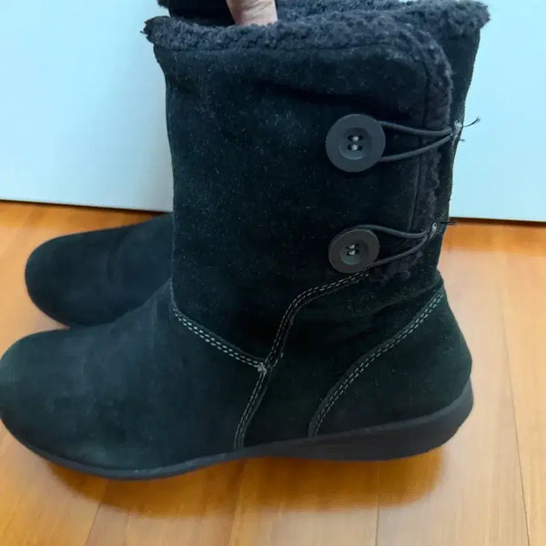 [BUNJANG] Crocs Women's Black Short Boots / 크록스 블랙 숏부츠