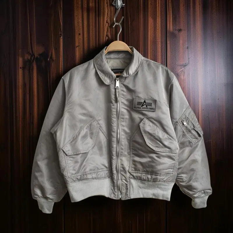 [BUNJANG] Alpha Industries CWU-45P Flight Jumper Metallic Silver / 알파 CWU-45P 항공점퍼 M1037