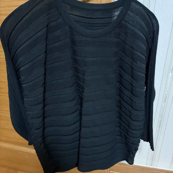 [BUNJANG] Pleats Please Step Knit Top / 플리츠플리즈  stepknit top
