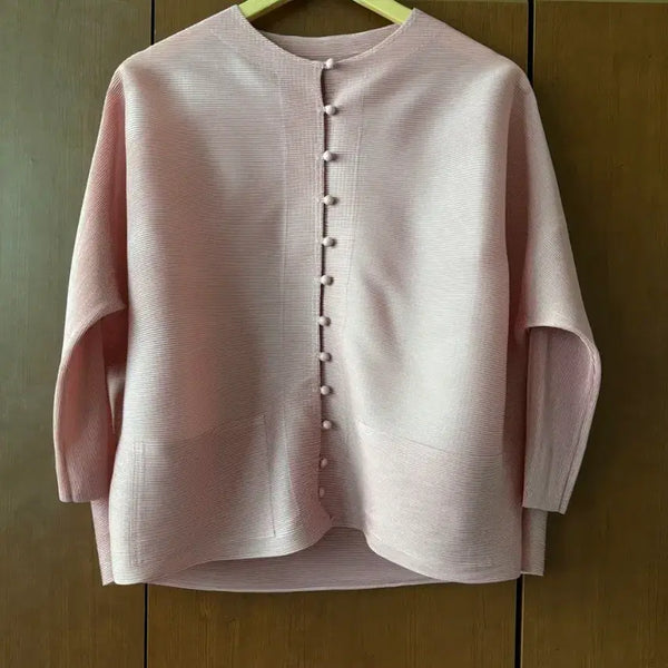 [BUNJANG] Pleated Button Cardigan / 플리츠 버튼 가디건