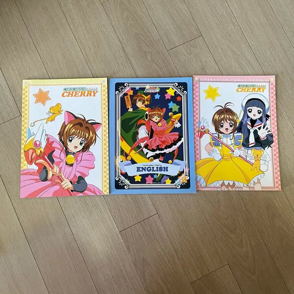 [BUNJANG] Cardcaptor Sakura Collection 3 Notebook Set Vintage Stationery / [일괄]카드캡터 체리 팬시 공책3권 세트 / 고전문구
