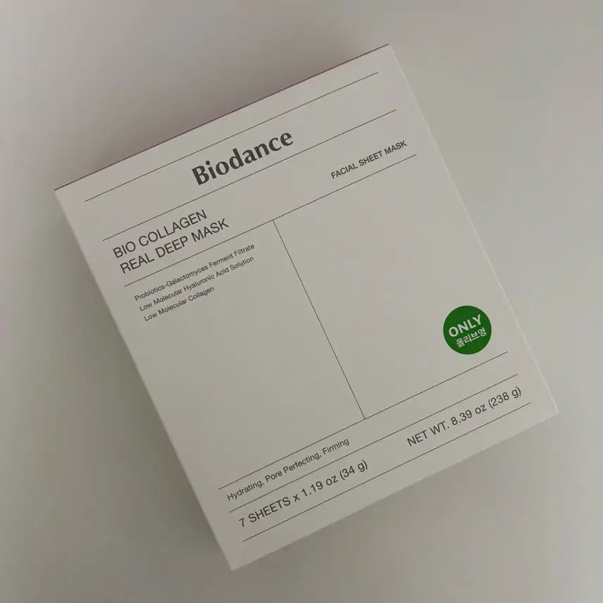 [BUNJANG] Biodance Real Collagen Deep Mask (7 Sheets) / 미개봉) 바이오던스 바이오 콜라겐 리얼 딥 마스크 7매