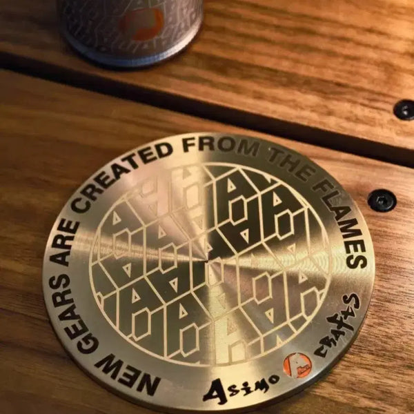 [BUNJANG] Custom Brass Camping Beverage Coaster / (해외구매대행) 황동 커스텀 캠핑 메탈 커피 음료 받침대 코스터