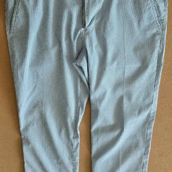 [BUNJANG] Jack Bunny Men's Striped Golf Pants Blue / Jack Bunny 남성 스트라이프 골프바지 블루