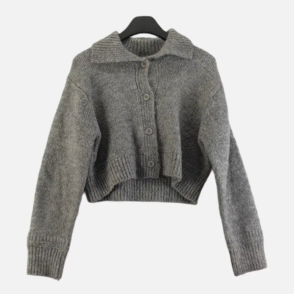 [BUNJANG] Women's Grey Cardigan / 그레이 여자 FREE 가디건 O3380