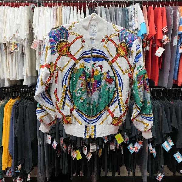 [BUNJANG] 1980s Vintage Mighty Silk Bomber Jacket / 1980년대 빈티지 Mighty 실크 봄버 자켓